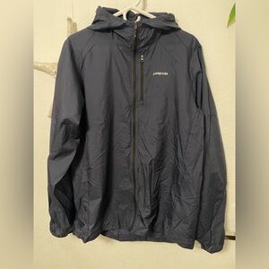 Patagonia M’s Houdini Featherlight Navy Zip Jacket with Hood